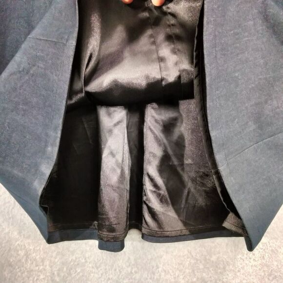 Tahari Fit & Flare Dress Womens Size 6 Black Sleeveless Lined V-Design Sheer - Picture 6 of 11